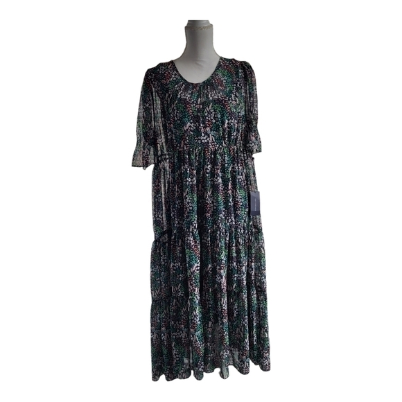 Tommy Hilfiger Floral Prairie Dress Size 14 Casual Country Going Out - Picture 2 of 11